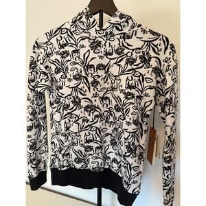 NWT Nordstrom by Cristina Martinez Black and White Hoodie Women's Small